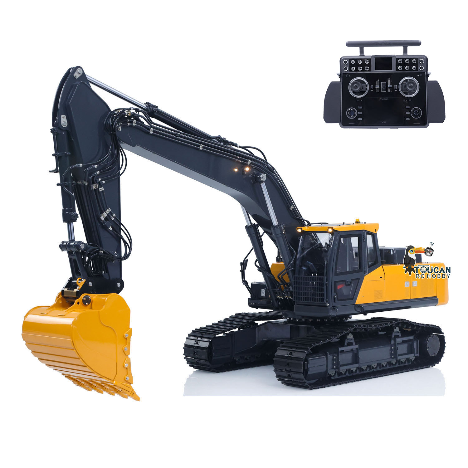 Rc Hobby Excavator - Металлический радиоуправляемый гидравлический экскаватор 1/14 E400