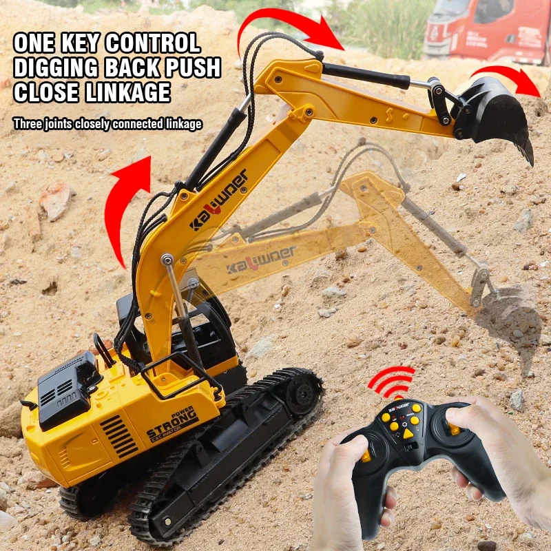 Rc Hobby Excavator - Huina Радиоуправляемый экскаватор 1/24 9-канальный автомобиль