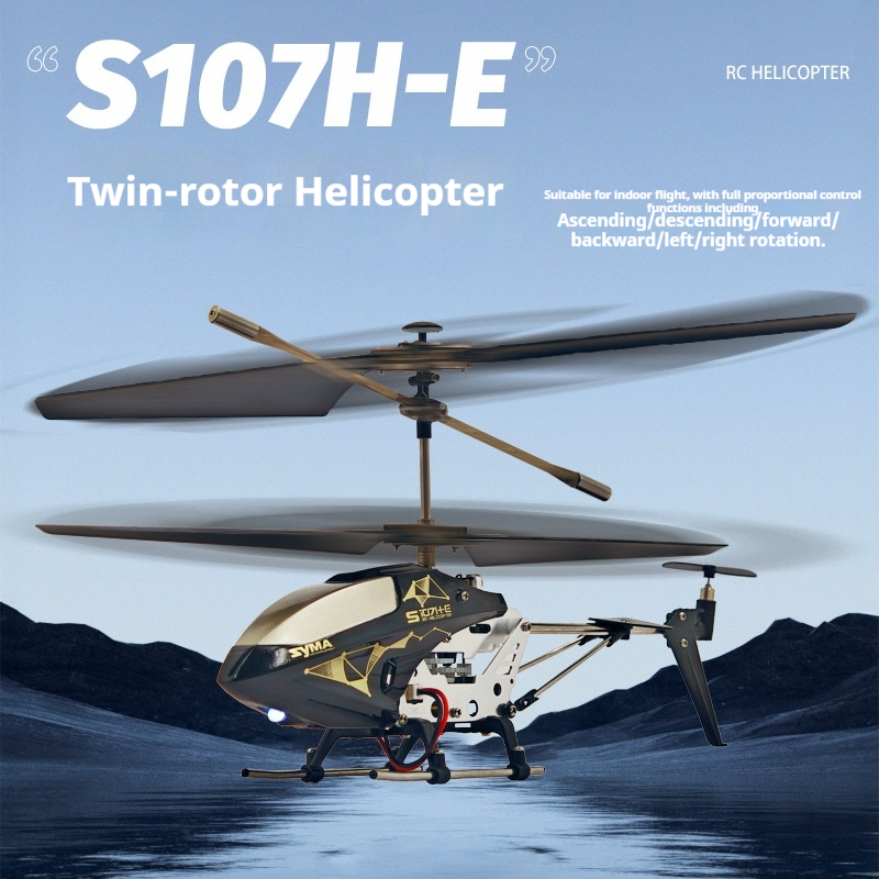 Rc Hobby Grade Helicopter - Радиоуправляемый вертолет Syma S107H E, 3.5-канальный,