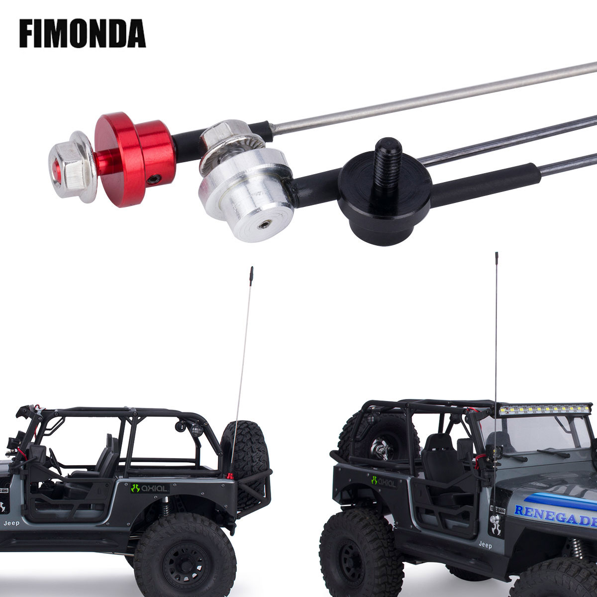 Rc Hobby Factory - 50 см металлическая регулируемая имитационная антенна