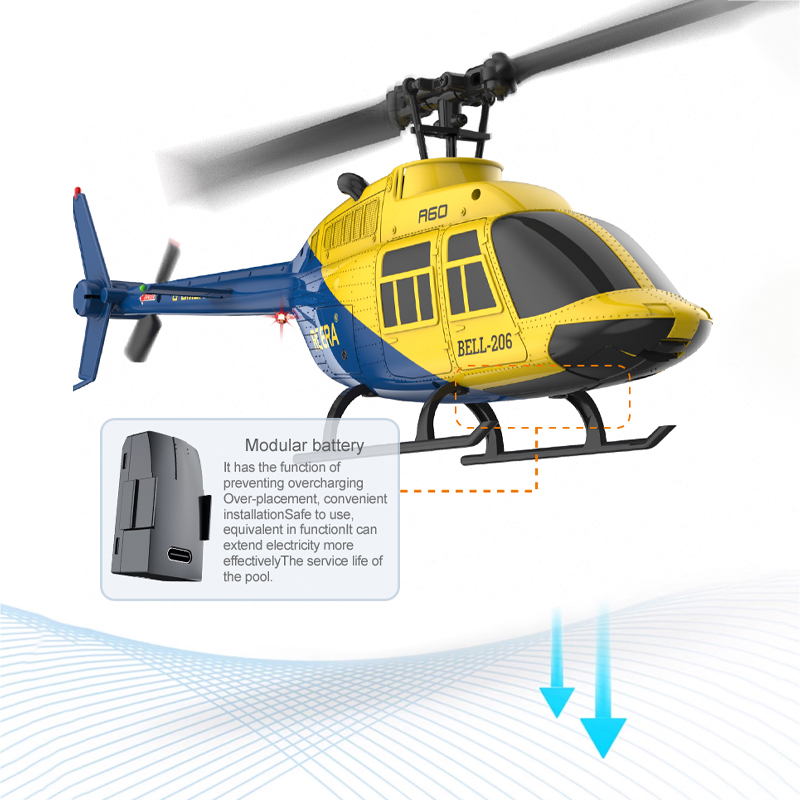 A60 RC Вертолет 2,4G 6-Aixs Ги – обзор и цена Rc Hobby Grade Helicopter