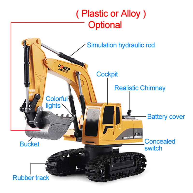 Радиоуправляемый экскаватор 2, – обзор и цена Rc Hobby Excavator